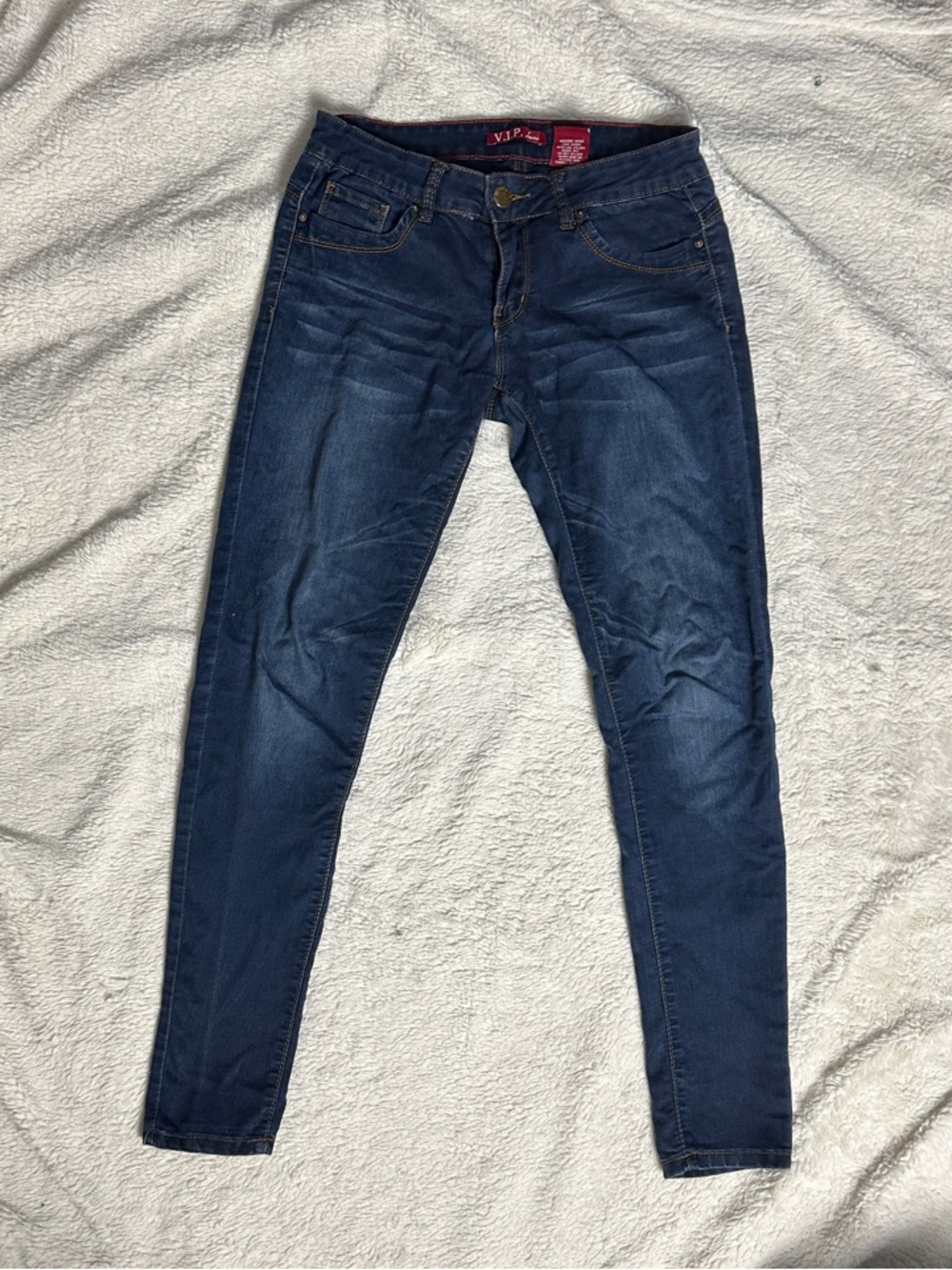 VIP Dark Blue Women's Stretch Skinny Jeans